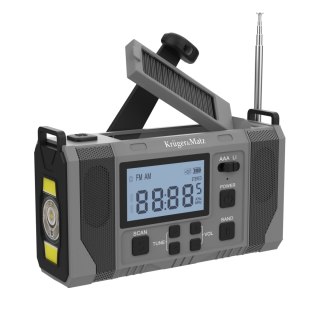 Radio solarne, przenośne radio awaryjne SOS, powerbank 10000mAh, latarka, dynamo, Kruger&Matz Kruger&Matz