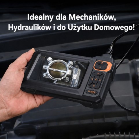 Kamera Przewodowa Inspekcyjna Endoskop 8 Diod LED LCD 4,3'' IP67 LEAN