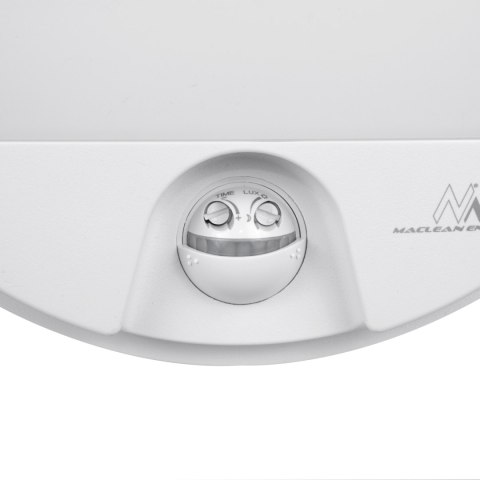 Lampa LED z sensorem ruchu MCE291 W biała Maclean