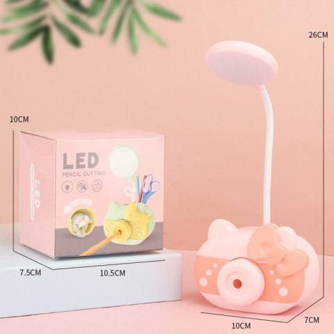 Lampka biurkowa na biurko lampa led z temperówką - wysyłamy różową e320 RTO