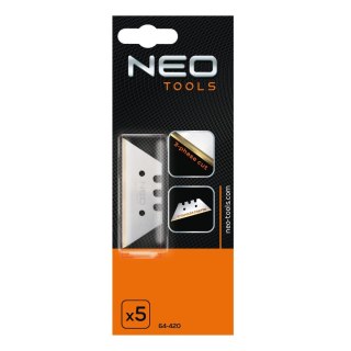 Ostrza trapezowe wymienne, 5 szt. NEO TOOLS