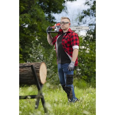 Koszula flanelowa czerwona, rozm.l, 100% bawełna Dedra