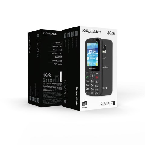 Telefon GSM dla seniora Kruger&Matz Simple 924 4G Kruger&Matz