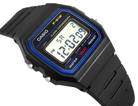 CASIO Zegarek Męski CASIO F-91W-1YEG + BOX