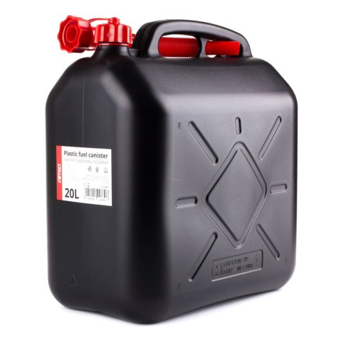Kanister plastikowy, czarny 20l AMiO
