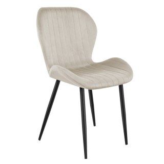 Krzesło welurowe Prince 2.0 Beige