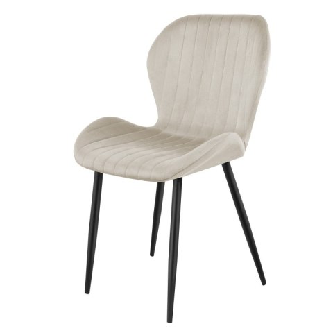Krzesło welurowe Prince 2.0 Beige
