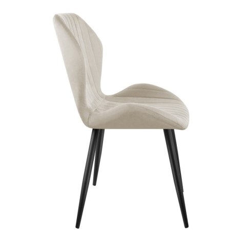 Krzesło welurowe Prince 2.0 Beige