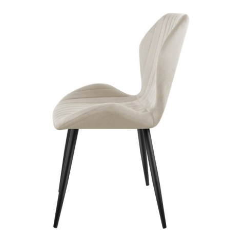 Krzesło welurowe Prince 2.0 Beige