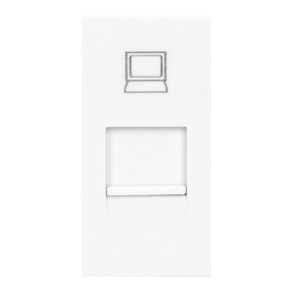 NOEN RJ45, gniazdo modułowe 22,5x45mm RJ45 cat 5e, białe Orno