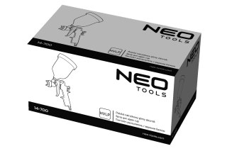 Pistolet lakierniczy górny zbiornik 0.6 l, dysza 1.4 mm, HVLP NEO TOOLS
