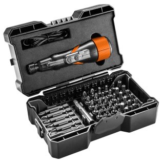 Wkrętak akumulatorowy USB-C 3.6V, Li-Ion, plastikowe pudełko+akcesoria NEO TOOLS