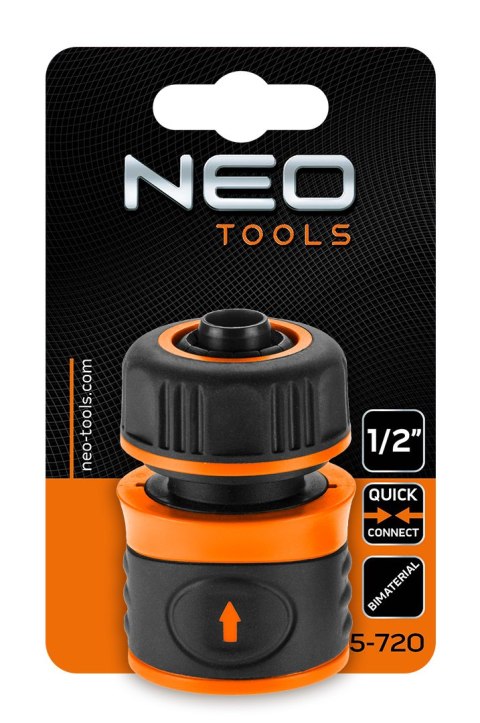 Złączka przelotowa 1/2", dwumateriałowa NEO TOOLS