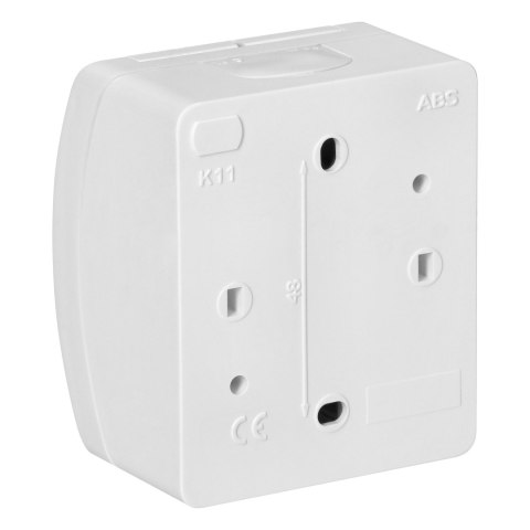 Gniazdo pojedyncze 2P+Z Schuko AQUATIC, IP44, białe Orno