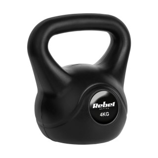 Kettlebell bitumiczny 4 kg REBEL ACTIVE Rebel