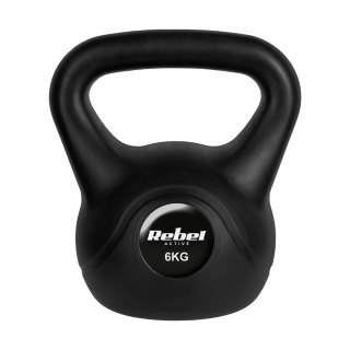 Kettlebell bitumiczny 6 kg REBEL ACTIVE Rebel