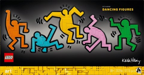Klocki art 31216 keith haring - tańczące postacie LEGO