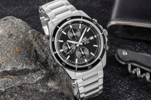 CASIO Zegarek Męski CASIO EDIFICE EFR-526D-1AVUEF + B0X