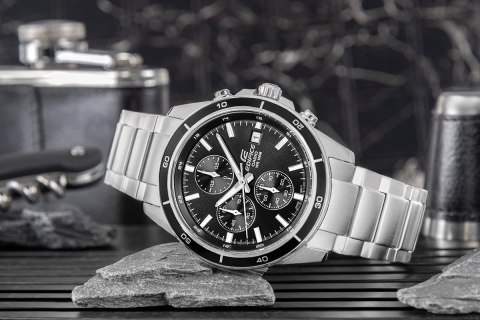 CASIO Zegarek Męski CASIO EDIFICE EFR-526D-1AVUEF + B0X