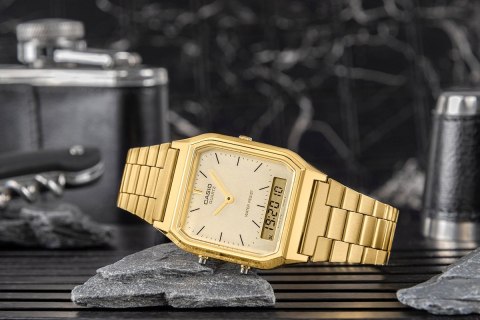 CASIO Zegarek Męski CASIO VINTAGE AQ-230GA-9DMQYES + BOX