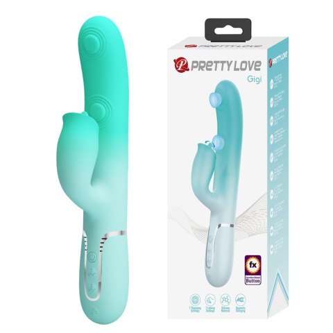 Wibrator króliczek Pretty Love Gigi silikonowy 7 pulsacji 7 lizania USB