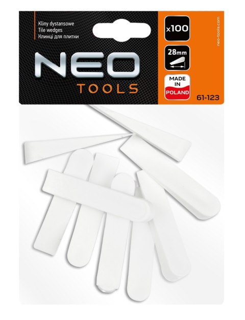 Kliny dystansowe małe, 100 szt. NEO TOOLS