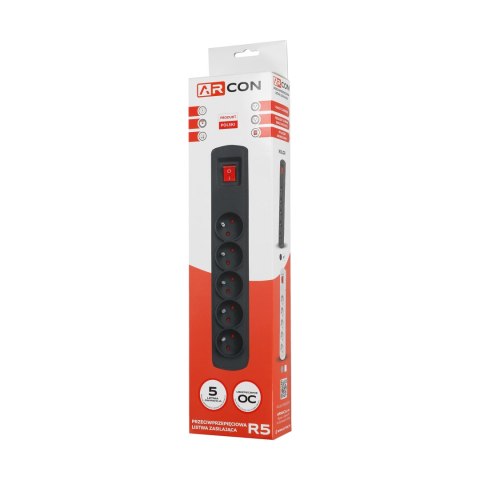 Listwa zasilająca R5 5g 3m czarna ARcon Armac