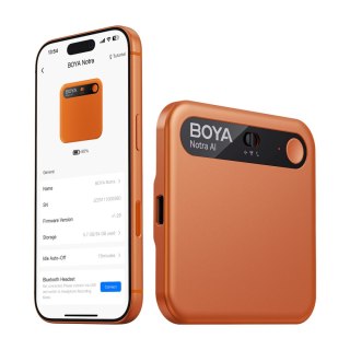 Rejestrator głosu z transkrypcją AI 64GB 610mAh - pomarańczowy