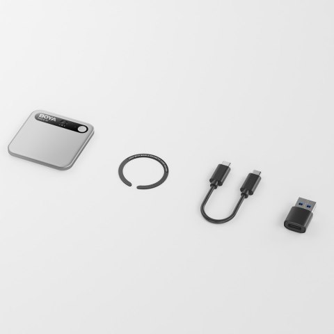 Rejestrator głosu z transkrypcją AI 64GB 610mAh - srebrny