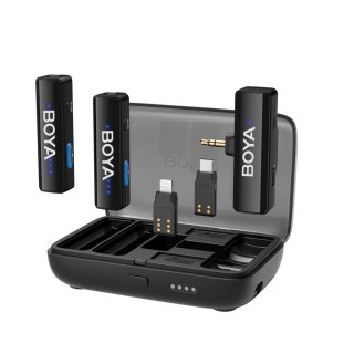 Zestaw mikrofonów bezprzewodowych z etui 1000mAh 2.4GHZ USB-C