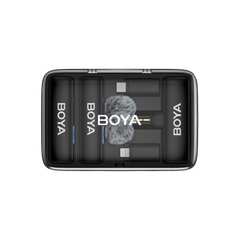 Zestaw mikrofonów bezprzewodowych z etui 1000mAh 2.4GHZ USB-C