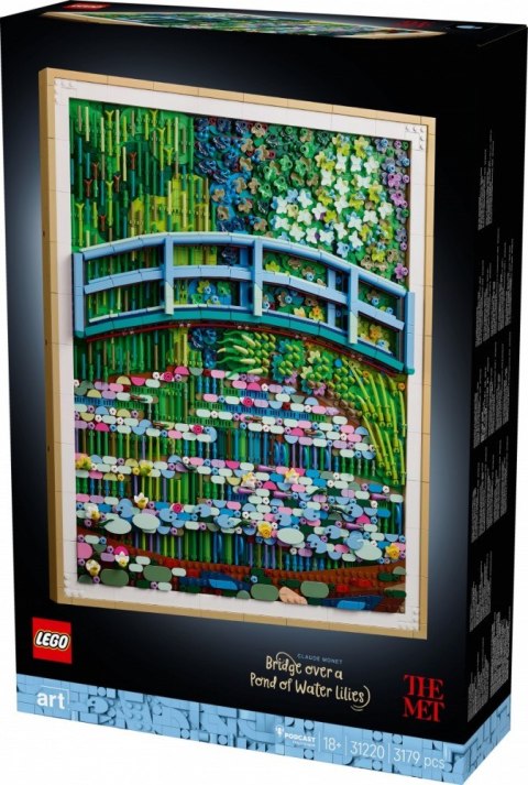Klocki art 31220 claude monet - most nad stawem z liliami wodnymi LEGO