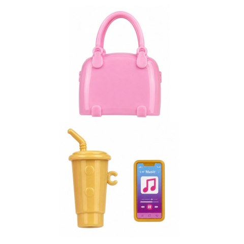 Lalka Anlily Fashion w Fioletowej Sukience W Serca Torebka Akcesoria Zestaw LEAN TOYS