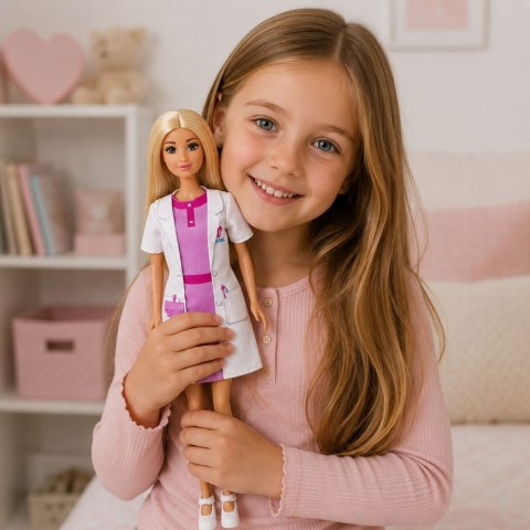 Lalka Anlily Lekarka Doktor Nosze Akcesoria Medyczne Szpital Zestaw LEAN TOYS