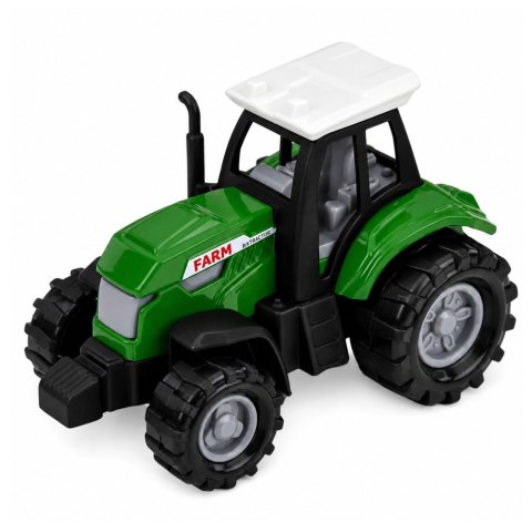 Zestaw Pojazdy Rolnicze Traktor Sieczkarnia Przyczepy Transport 1:68 4 szt. LEAN TOYS