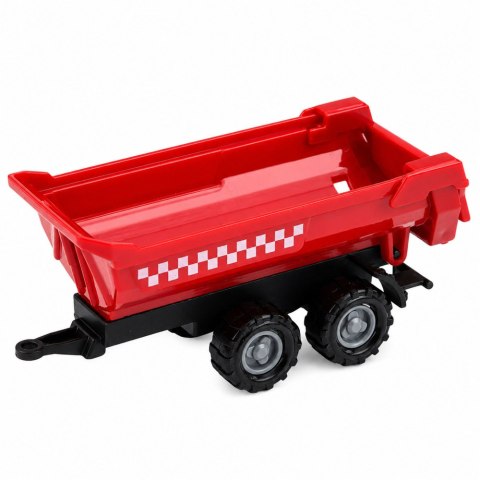 Zestaw Pojazdy Rolnicze Traktor Sieczkarnia Przyczepy Transport 1:68 4 szt. LEAN TOYS