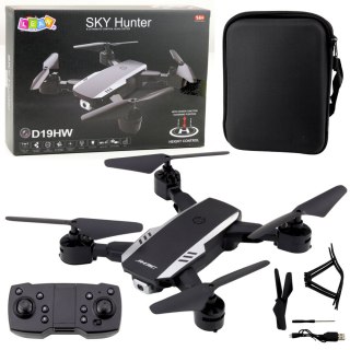 Dron Sky Hunter D19HW Kamera FVP Wi-Fi Pilot Z Uchwytem Na Telefon Etui LEAN TOYS