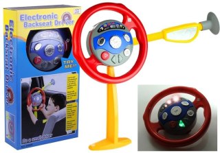 Kierownica Symulator Do Samochodu Z Przyssawkami Dla Dzieci Światła Dźwięki LEAN TOYS