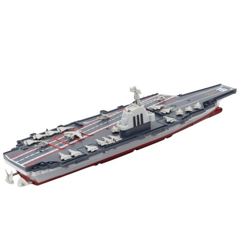Statek Lotniskowiec Wojskowy Militarny Zdalnie Sterowany RC 1:1000 LEAN TOYS