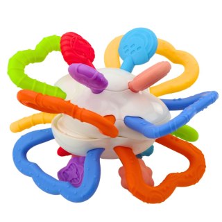 Zabawka Sensoryczna Obrotowa Dla Niemowląt Gryzak Kolorowa LEAN TOYS