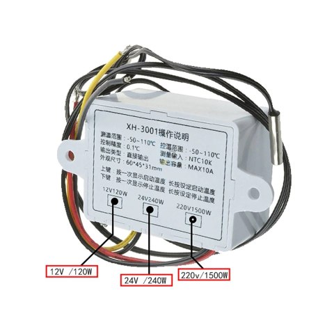 Termostat 230V XH-W3001 E6113 EUROKOMP