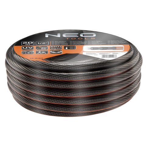Wąż ogrodowy 1/2" x 20 m, 6-warstwowy NEO PROFESSIONAL NEO TOOLS