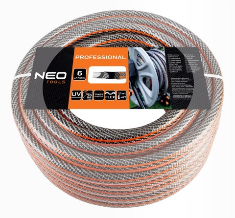 Wąż ogrodowy 1/2" x 20 m, 6-warstwowy NEO PROFESSIONAL NEO TOOLS
