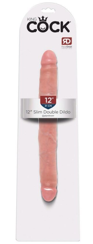 Dildo podwójne slim King Cock PVC 30 cm