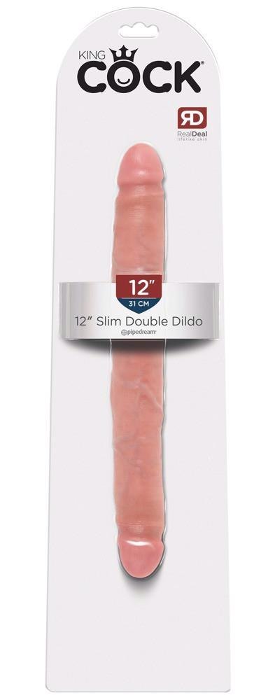 Dildo podwójne slim King Cock PVC 30 cm