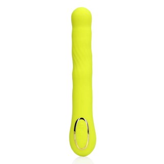 Wibrator punktu G Loveline z ruchomą końcówką limonkowy 24 cm