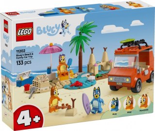 Klocki bluey 11202 blue i rodzinna wycieczka samochodem LEGO