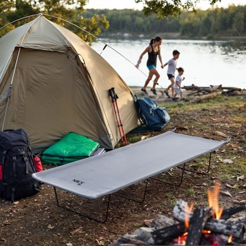 NC3504 ŁÓŻKO POLOWE ULTRA LIGHT SZARE NILS CAMP