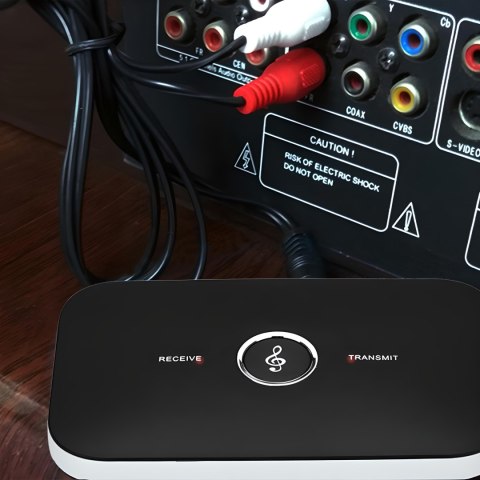 Transmiter bluetooth adapter odbiornik + nadajnik prostokątny z nutką e062 RTO