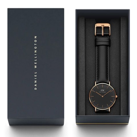 Daniel Wellington ZEGAREK MĘSKI DANIEL WELLINGTON Classic Black Sheffield DW00100127 + BOX